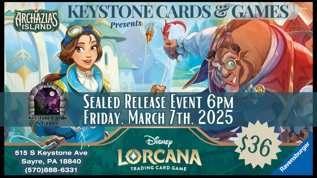 LORCANA Celebrating the Release of Set 7: Archazia's Island at Keystone Cards & Games