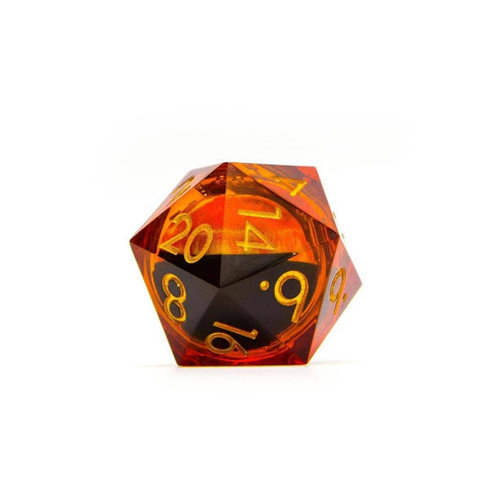 Eye of Power | 33mm D20 Dice | Oversized Moving Eye Liquid