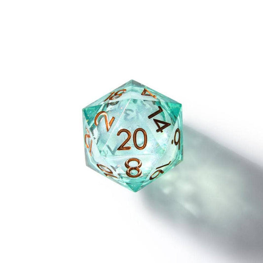 Forest Fae | 33mm D20 Dice | Oversized Liquid Core