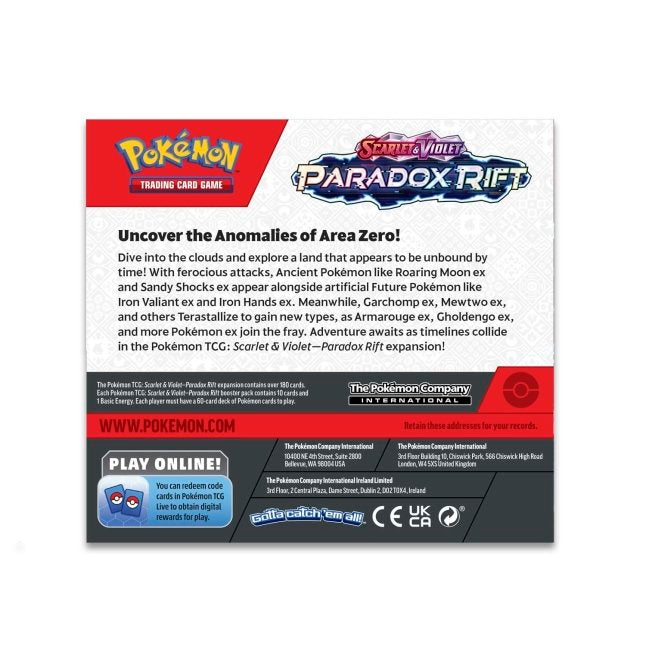Pokémon TCG S&V Paradox Rift Booster Box