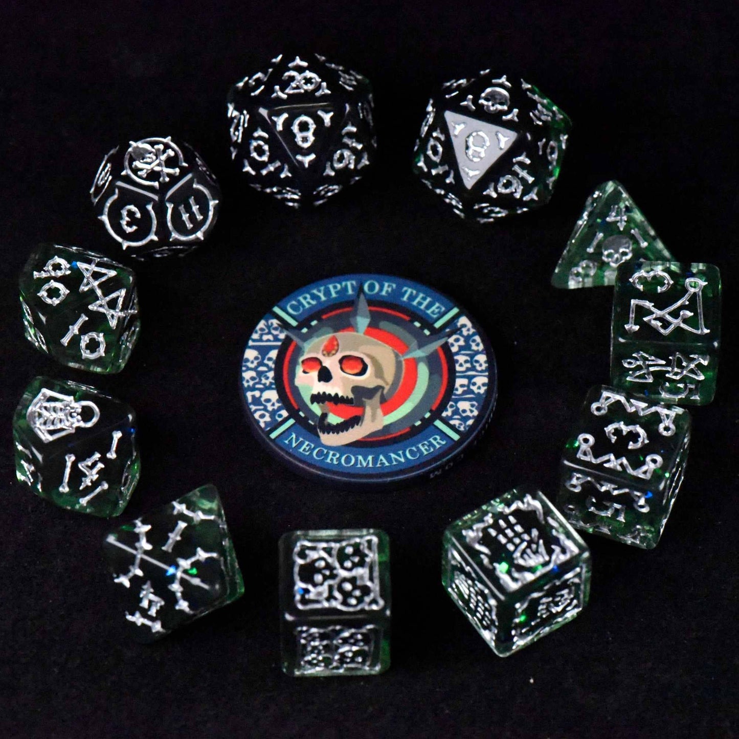 Crypt of the Necromancer 11 Dice Set