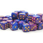 36ct 12mm D6 Dice Set: Vorpal - Lavender & Blue w/ Gold