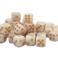Old School 36ct 12mm D6 Dice Set: Pearl Drop - White w/ Gold