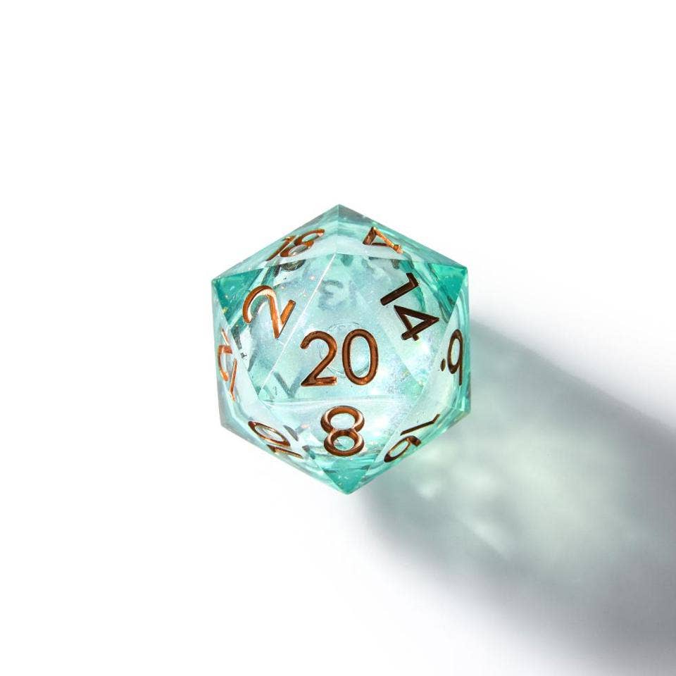 Forest Fae | 33mm D20 Dice | Oversized Liquid Core