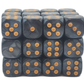 Old School 36ct 12mm D6 Dice Set: Pearl Drop - Black w/ Gold