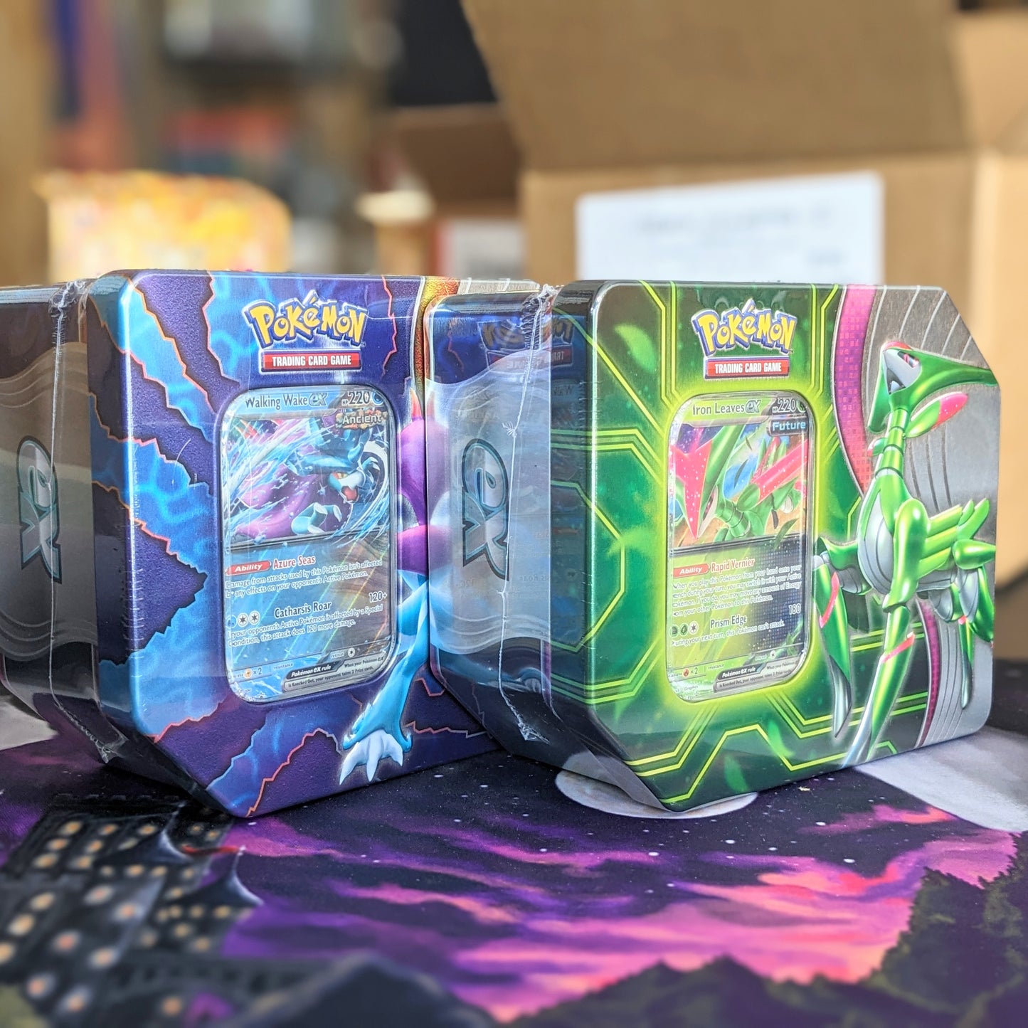 Pokemon TCG: 2024 Summer Tins Walking Wake ex/Iron Hands ex