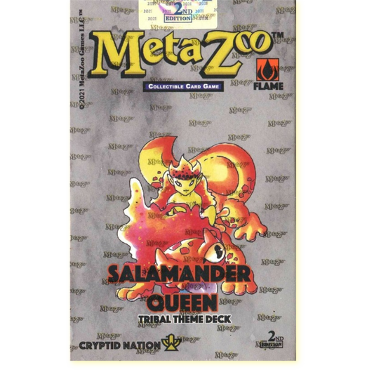MetaZoo TCG: Cryptid Nation 2nd Ed. Tribal Theme Deck Salamander Queen
